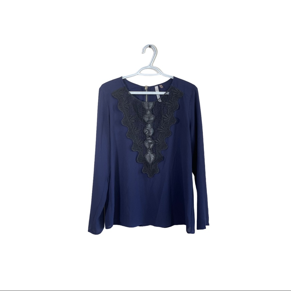 NY Collection Blue Blouse